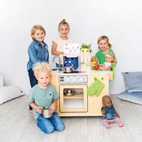 Beleduc giocattolo Mobile Housekeeping Centre 4 in 1 set pulizie