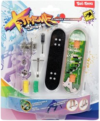 Toi-Toys finger skateboard giocattolo con ruote extra e accessori