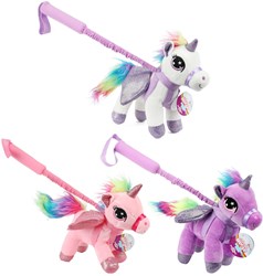 Unicorno di peluche su bastoncino 37152Z