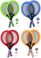 Set tennis morbido giocattolo da esterno con racchette e palla per bambini-2