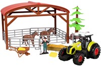 Ackers Ville Paardenstal met Tractor Licht en Geluid Speelset, 14dlg.-2