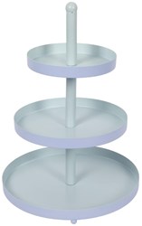 Alzata 3 livelli blu-menta per feste e giochi per bambini