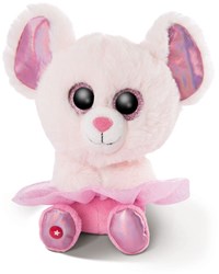 Nici peluche Glubschis ballerina topo Yammy 15 cm giocattolo rosa
