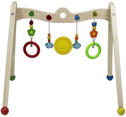Johntoy palestra attività in legno per bambini giocattolo multicolore