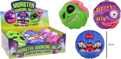 Johntoy palla rimbalzante mostro 10 cm giocattolo colorato per bambini