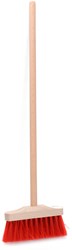 Playwood scopa giocattolo per bambini - Piccola scopa 57 cm manico in legno rosso