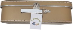 Playwood set valigette cartone marrone - valigie giocattolo 3 pezzi