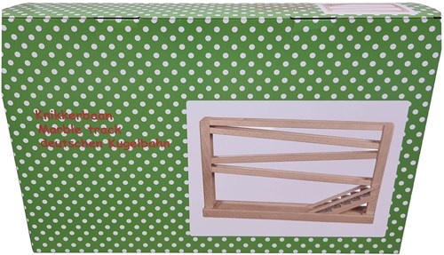 Playwood pista di biglie in legno di faggio con campanelli per biglie da 16 mm