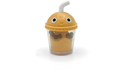 Fidget Go giocattolo antistress Bubble Tea per bambini dai 3 anni