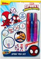 Canenco Spidey set penne spray busta A4 - pennarelli soffia Spider-Man creativi