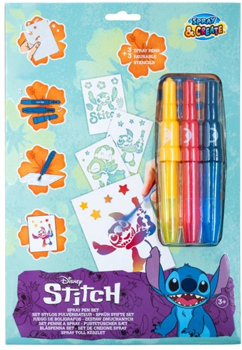 Canenco set penna spray Stitch disegno creativo in busta A4