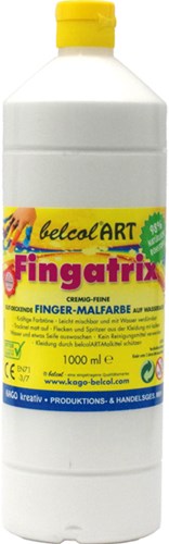 Eduplay pittura a dita 1000ml bianco - vernice creativa per bambini