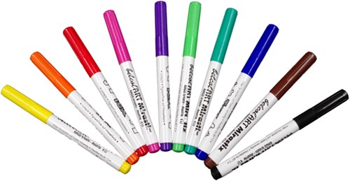 Eduplay set pennarelli per tessuti - 10 colori per bambini