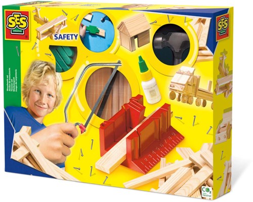 Ses set falegnameria deluxe giocattolo in legno kit creativo per bambini