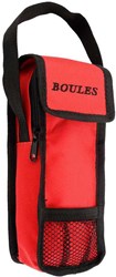 HOT Sports + Toys borsa bocce rossa per 3 palline in poliestere