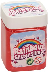 Johntoy slime arcobaleno glitter barattolo giocattolo colorato