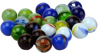 Johntoy biglie giocattolo 24 pezzi 16mm multicolore vetro-2