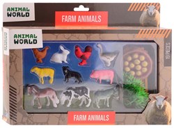 Johntoy fattoria playset animali giocattolo 19 pezzi plastica