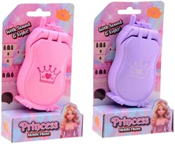 Johntoy telefono giocattolo principessa con luce e suono rosa