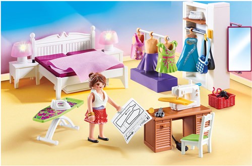 Playmobil Dollhouse camera da letto set gioco con angolo moda - 70208-2