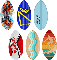 6 skimboard legno 75cm 6 ass. 02204