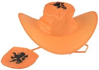 Edco Cappello pieghevole arancione tifoso Olanda compatto poliestere