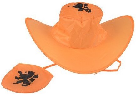 Edco Cappello pieghevole arancione tifoso Olanda compatto poliestere