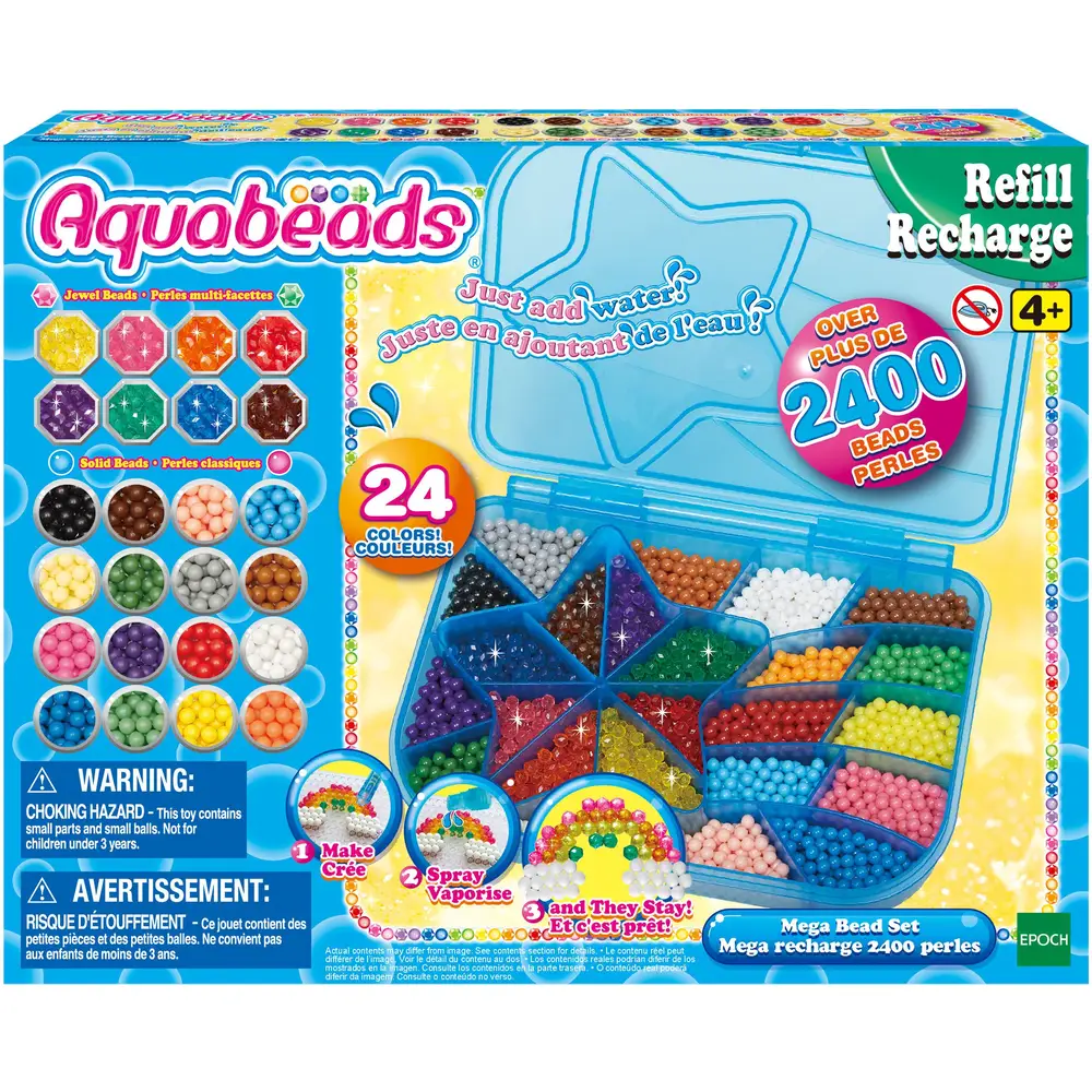 Aquabeads ricarica creativa mega set perline 2400 perline gioco