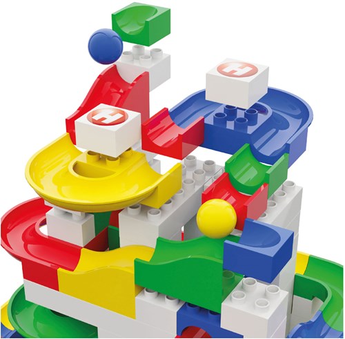 Hubelino Pista per biglie set base - 123 pezzi - giocattolo creativo-3