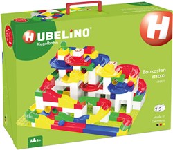 Hubelino pista per biglie maxi set di costruzione - 213 pezzi - giocattolo creativo