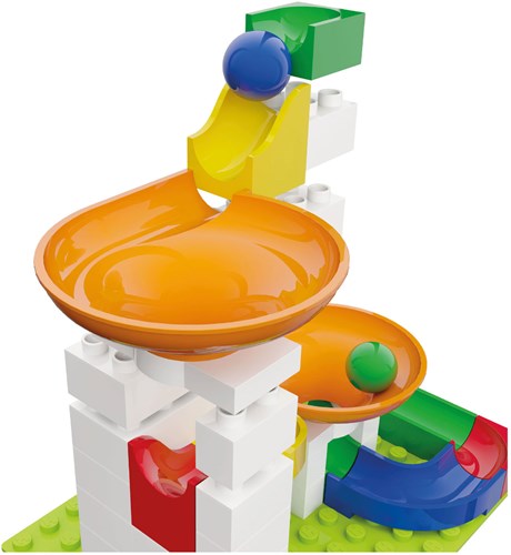 Hubelino pista per biglie set di espansione imbuto - 44 pezzi - compatibile Duplo-3