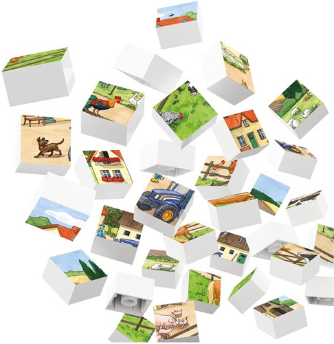 Hubelino puzzle blocchi fattoria 35 pezzi - giocattolo educativo-3