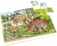 Hubelino puzzle blocchi mondo dinosauri 35 pezzi giocattolo bambini-2