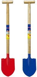 HOT Sports + Toys pala giocattolo con manico in legno e punta in metallo 60 cm