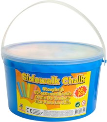 Johntoy gessetti da marciapiede Outdoor Fun secchiello 50 pezzi giocattolo colorato