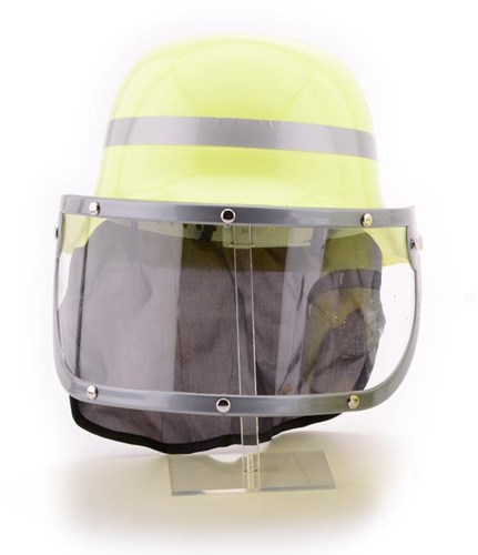 Johntoy casco pompiere giocattolo con visiera e striscia riflettente