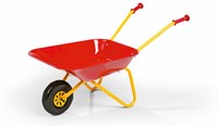 Carriola in metallo rossa giocattolo per bambini con manici antiscivolo