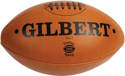 Gilbert pallone rugby vintage pelle misura 5 tan - pallone per allenamento