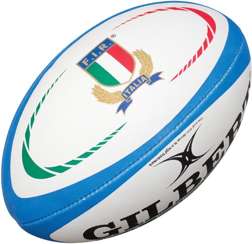 Gilbert pallone da rugby replica Italia misura 5 - pallone da allenamento e partita