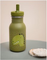 Trixie borraccia bambini acciaio inox 350ml Mr. Dino - ermetica e senza BPA-3