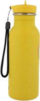 Trixie borraccia 500ml - bottiglia d'acqua in acciaio bambini Mr. Lion gialla ermetica-3