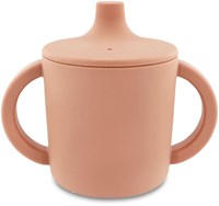 Trixie bicchiere con beccuccio in silicone rosa Mrs. Cat - tazza anti-perdita per bambini-2