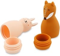 Trixie Badspeelgoed Squeezy Dieren  - Mrs. Rabbit & Mr. Fox-2