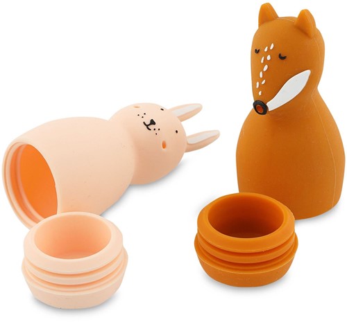 Trixie Badspeelgoed Squeezy Dieren  - Mrs. Rabbit & Mr. Fox-2