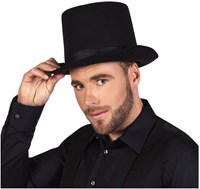 Boland - Cappello a cilindro nero - Feltro adulti - Glamour anni '20-2