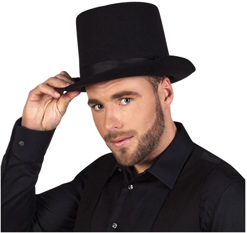 Boland - Cappello a cilindro nero - Feltro adulti - Glamour anni '20-2