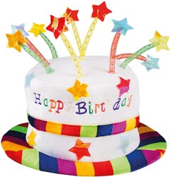 Boland cappello festa torta di compleanno Happy Birthday con candeline - colorato