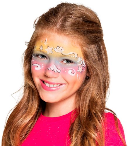 Set pittura per il viso ragazzo/ragazza a base d'acqua 45019-3