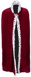 Boland mantello maestà bordeaux - costume re adulti 140cm