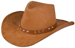 Boland cappello da cowboy Nebraska effetto suede per adulti - festa western